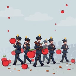 March of the Red Apples