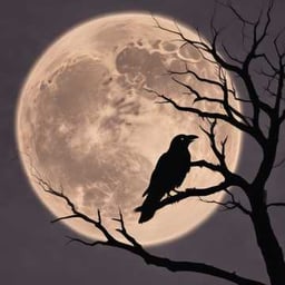 "Whispers of the midnight crow."